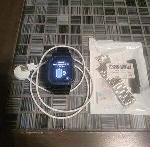 Apple Black Smartwatch With Rugged Case And Spare Watch Band
